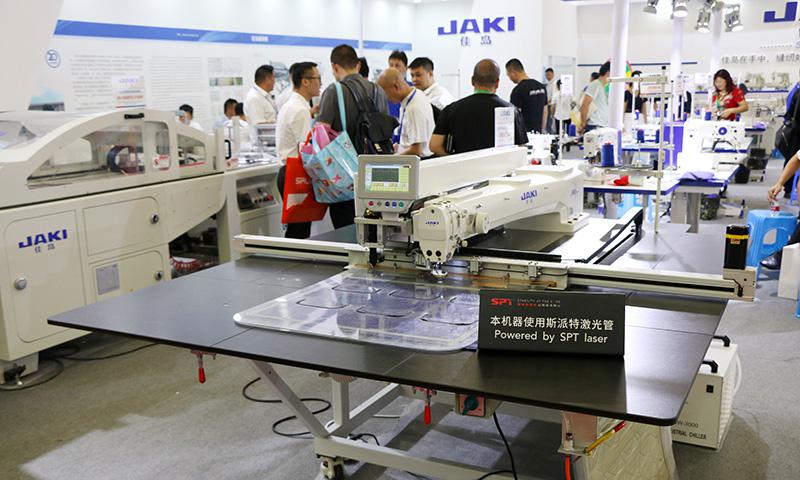 激光縫紉機(jī)上使用斯派特激光管
